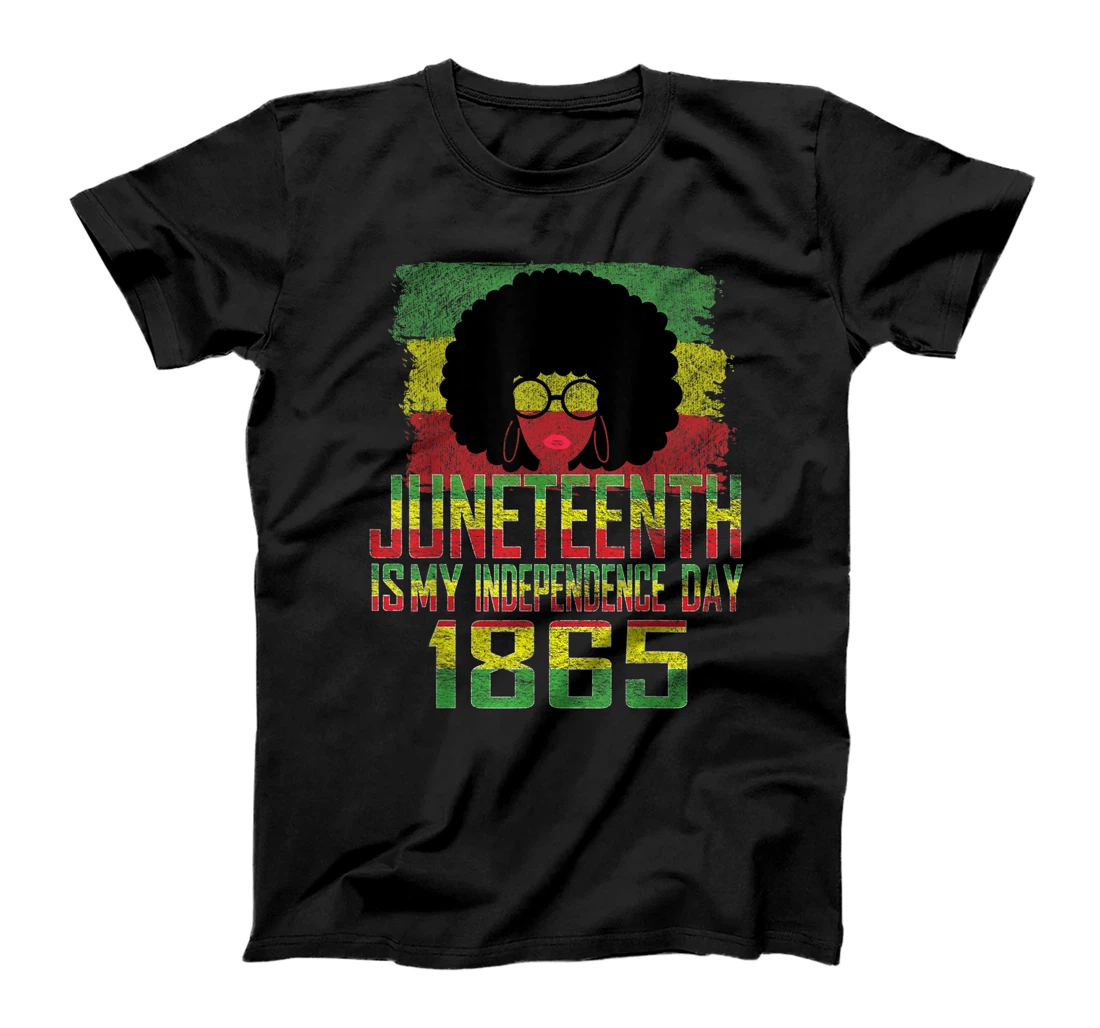 Juneteenth is My Independence Day 4th July Black Afro Flag T-Shirt, Kid T-Shirt and Women T-Shirt