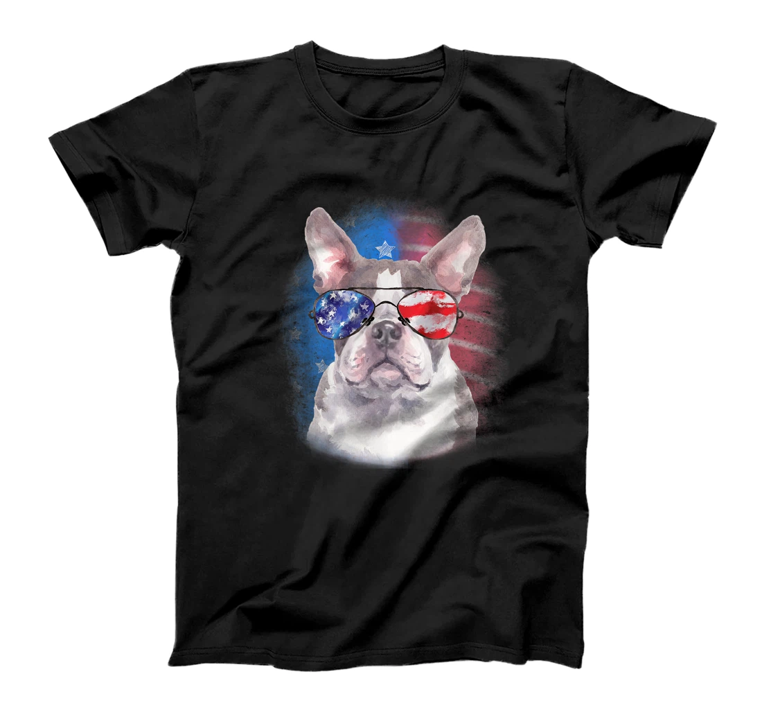 Boston Terrier Puppy Lovers American Independence Day Flag T-Shirt, Kid T-Shirt and Women T-Shirt