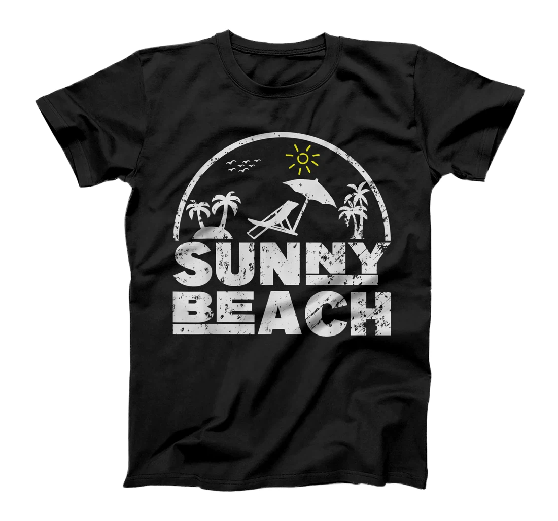 It's A Sunny Beach T-Shirt, Women T-Shirt - Fun Summer Beach T-Shirt, Women T-Shirt