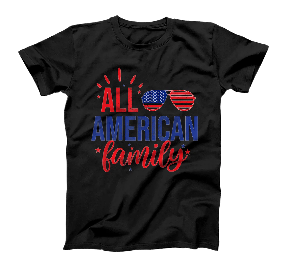 All American Family 4th of July Sunglasses Family T-Shirt, Women T-Shirt