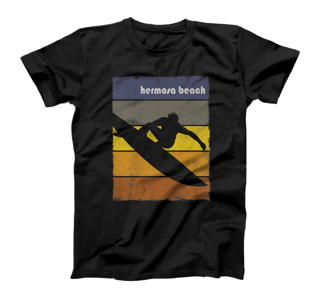 Retro Hermosa Beach California Surf Fan Vacation T-Shirt, Kid T-Shirt and Women T-Shirt