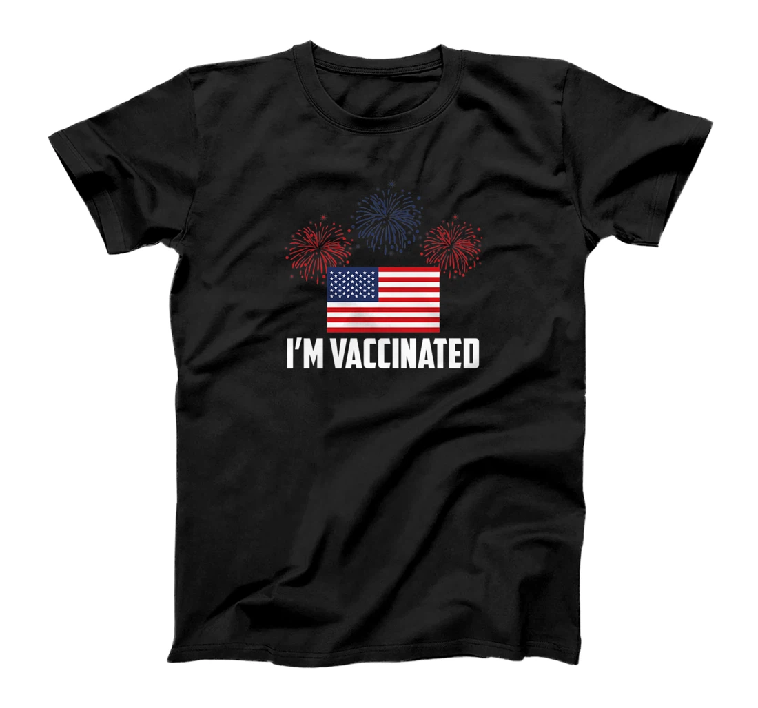 Personalized Im Vaccinated July 4th Pharmacist Physician Nurse Healthcare T-Shirt, Women T-Shirt