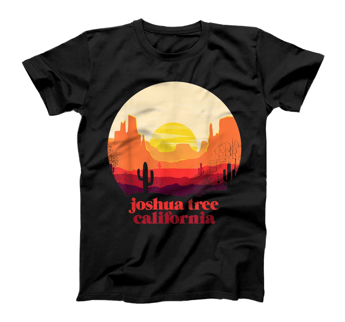 Personalized Joshua Tree California Desert Illustration Vintage Souvenir T-Shirt, Kid T-Shirt and Women T-Shirt