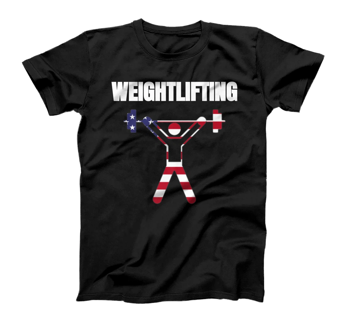 Personalized Weightlifting USA 2021 Flag Shirt Tokyo 2021 American Flag T-Shirt, Kid T-Shirt and Women T-Shirt