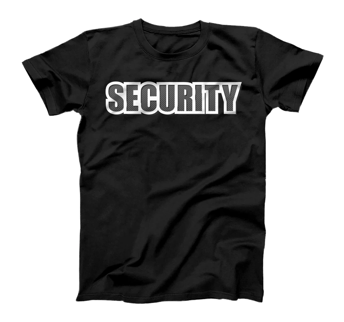 Personalized SECURITY OFFICER Safety Staff Event Uniform Front & Back T-Shirt