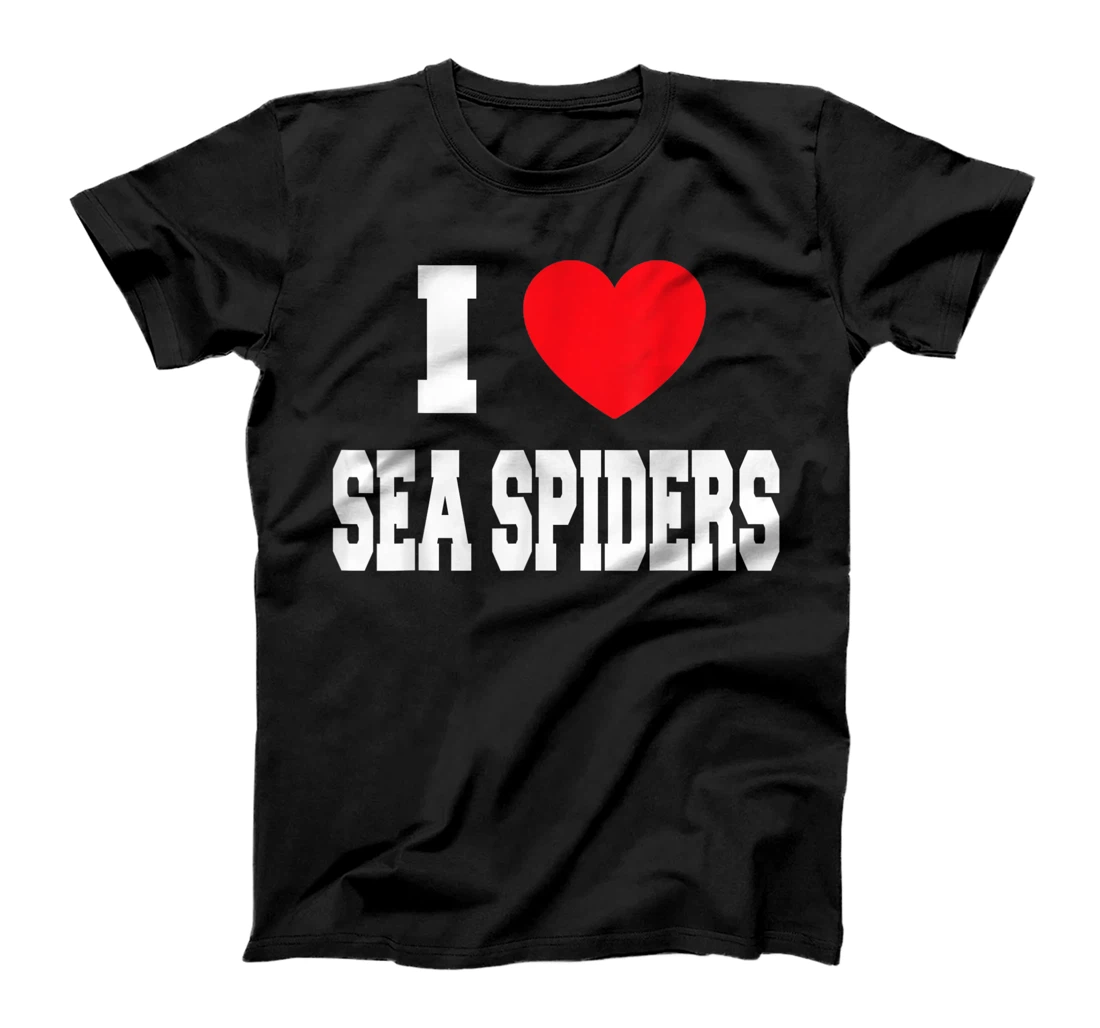 Personalized Womens I Love Sea Spiders T-Shirt, Kid T-Shirt and Women T-Shirt