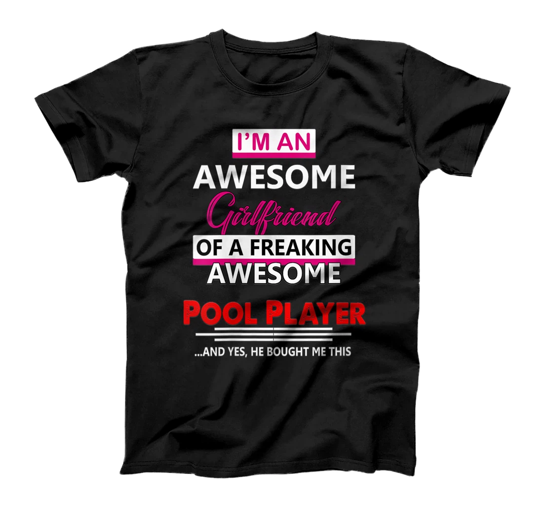 Personalized Womens Pool Player, Billiard Snooker, Girlfriend Wife T-Shirt, Women T-Shirt