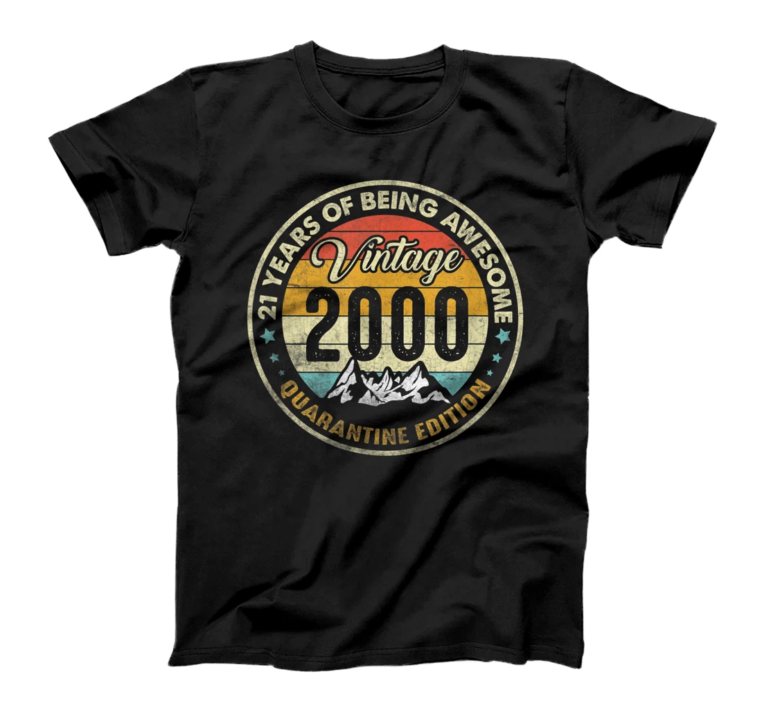 Vintage 2000 Quarantine Edition 21 Years Old Party T-Shirt, Women T-Shirt