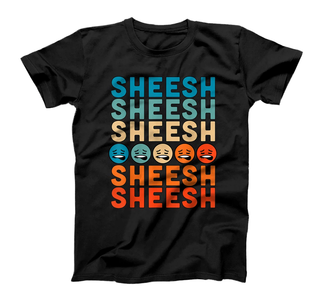 Personalized Sheeesh Sheesh Bussin' Funny Gen Z Slang Retro Vintage T-Shirt, Kid T-Shirt and Women T-Shirt