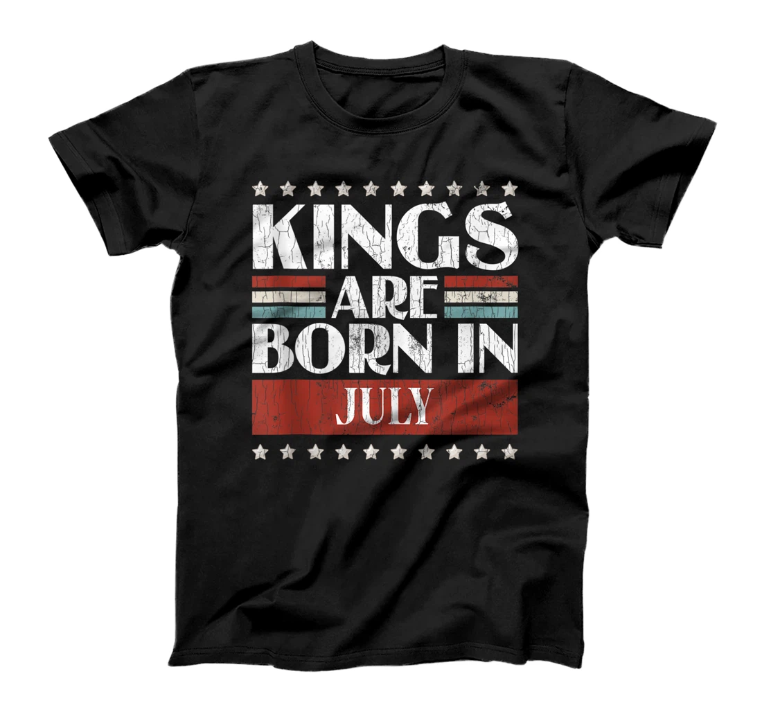 Kings Are Born In July Cancer Funny Zodiac Sign Graphic T-Shirt, Women T-Shirt