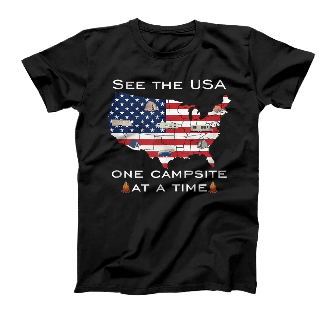 See the USA 1 Campsite at a time. T-Shirt, Women T-Shirt