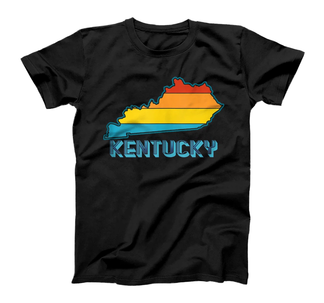 70s 80s Retro Bluegrass State Outline Louisville Kentucky T-Shirt, Women T-Shirt