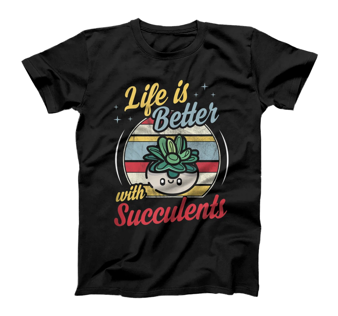 Life Is Better With Gardening Retro Vintage Farmer Funny T-Shirt, Women T-Shirt