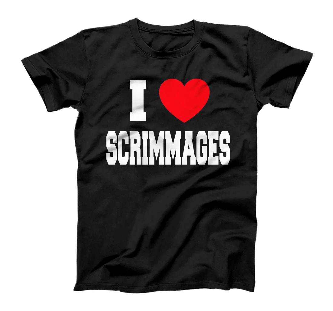 Personalized Womens I Love Scrimmages T-Shirt, Kid T-Shirt and Women T-Shirt