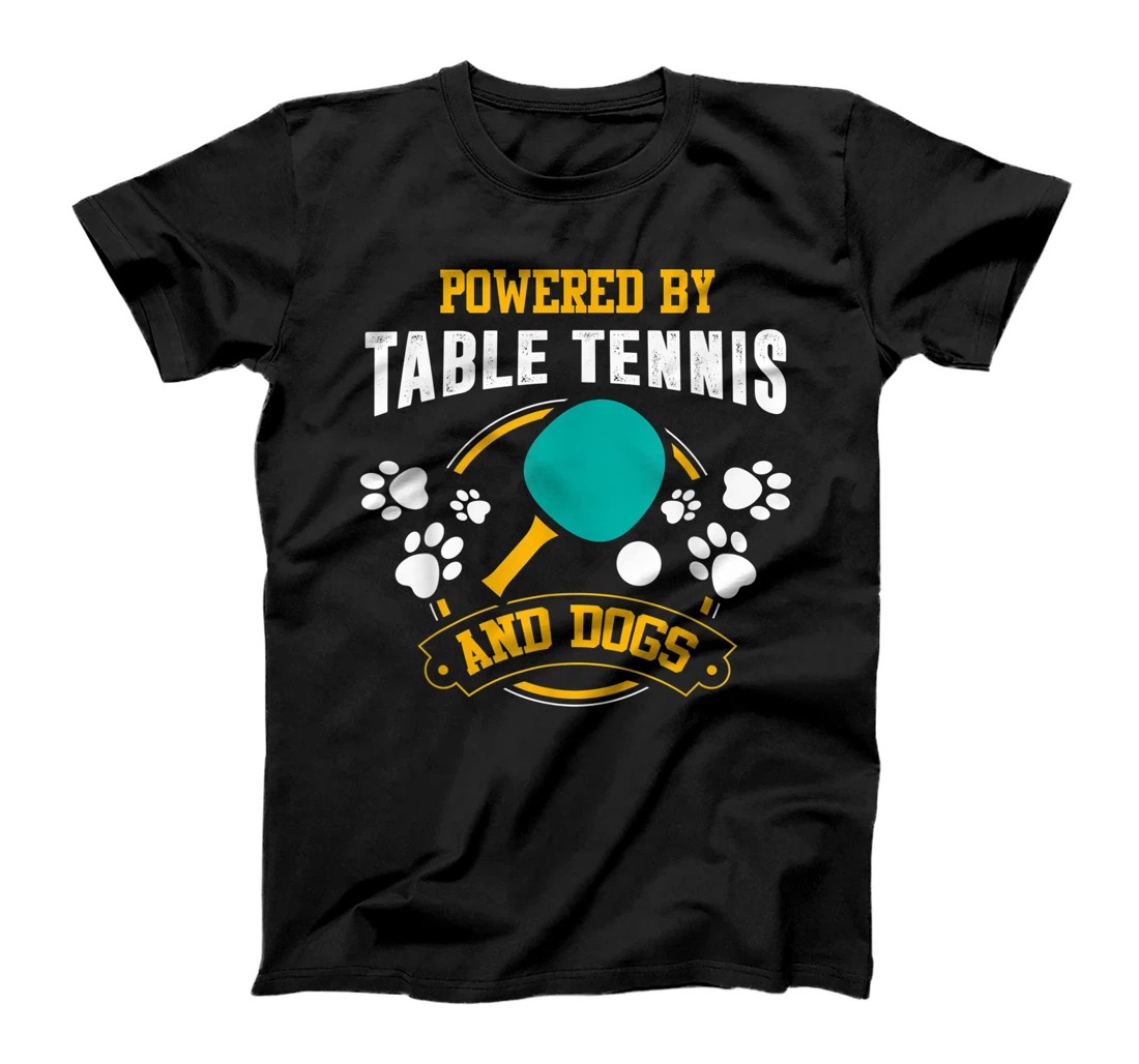 Personalized Table Tennis Shirt Funny Dog Lover Ping-Pong Player T-Shirt, Kid T-Shirt and Women T-Shirt