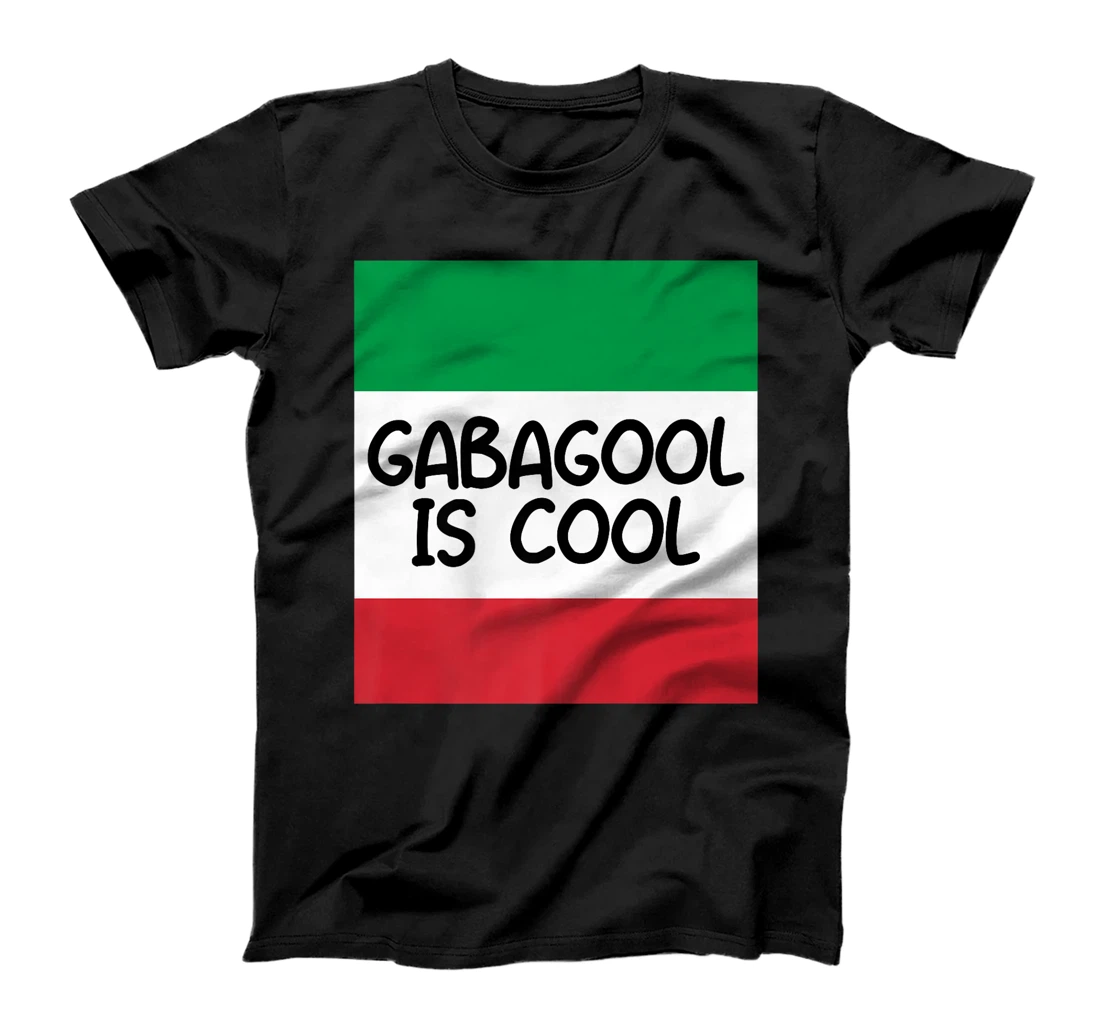 Personalized Funny Gabagool Is Cool Italian Flag Coldcut Humor Slang Men T-Shirt