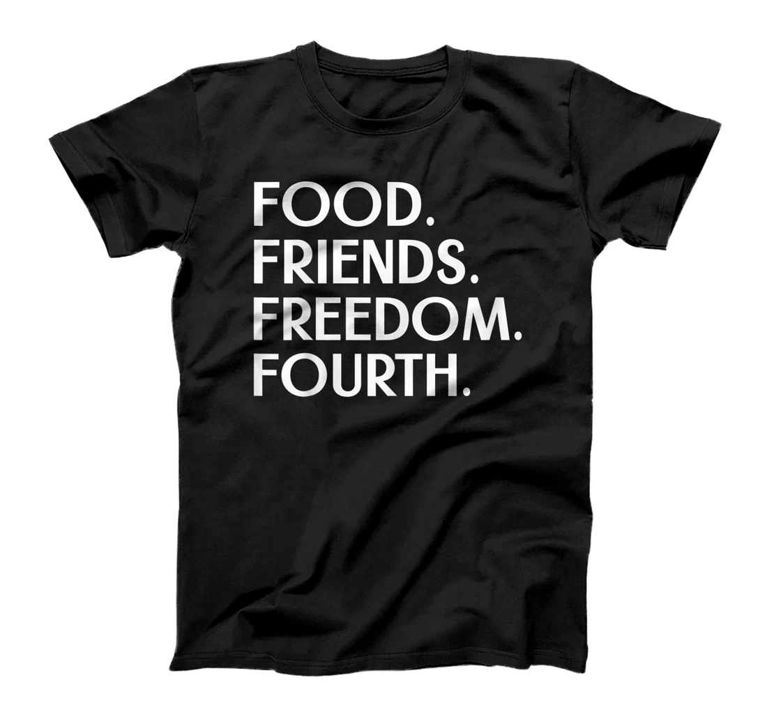 Personalized Food friends freedom fourth 4th of july tee T-Shirt, Kid T-Shirt and Women T-Shirt