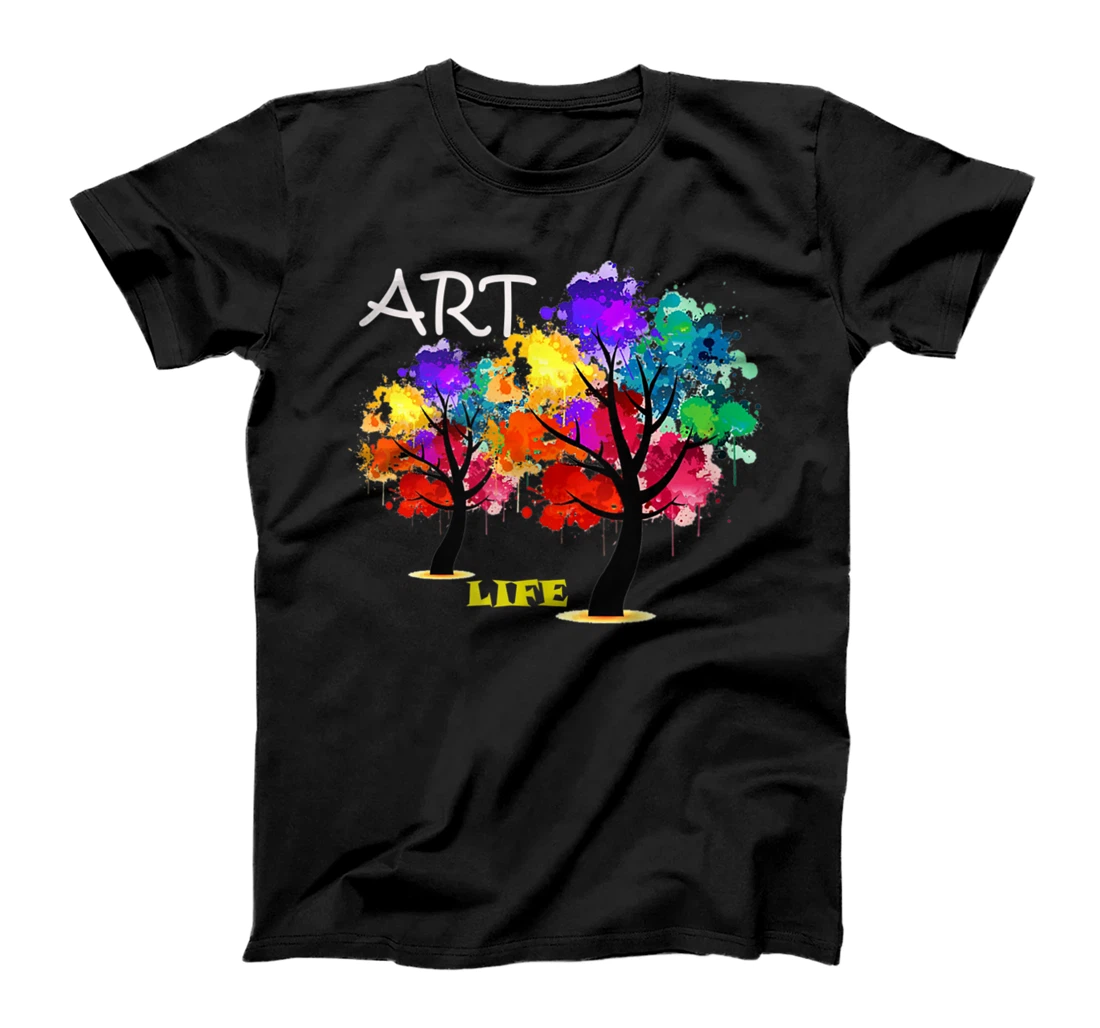 Personalized Creative Art T-Shirt, Women T-Shirt & Funny Graphic Colorful Artist Gift T-Shirt, Women T-Shirt