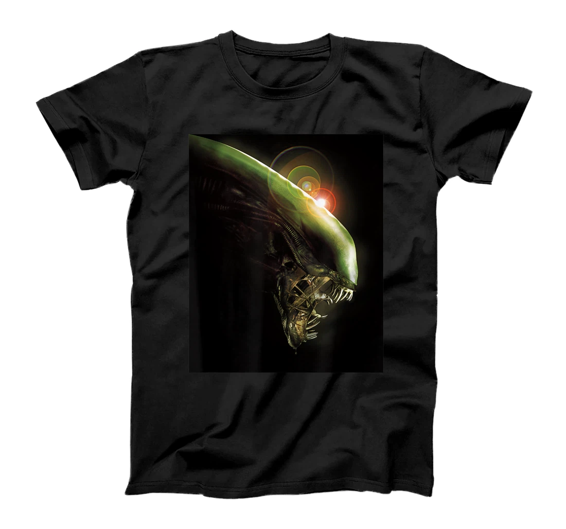 Personalized Womens Alien Xenomorph Lens Flare T-Shirt, Women T-Shirt