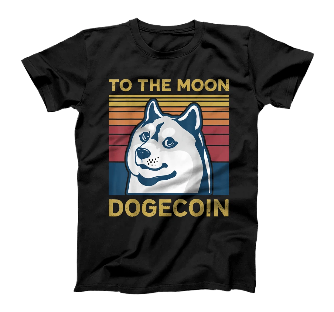 Personalized To The Moon Dogecoin DOGE Meme Clothing Vintage Retro DOGE T-Shirt, Kid T-Shirt and Women T-Shirt