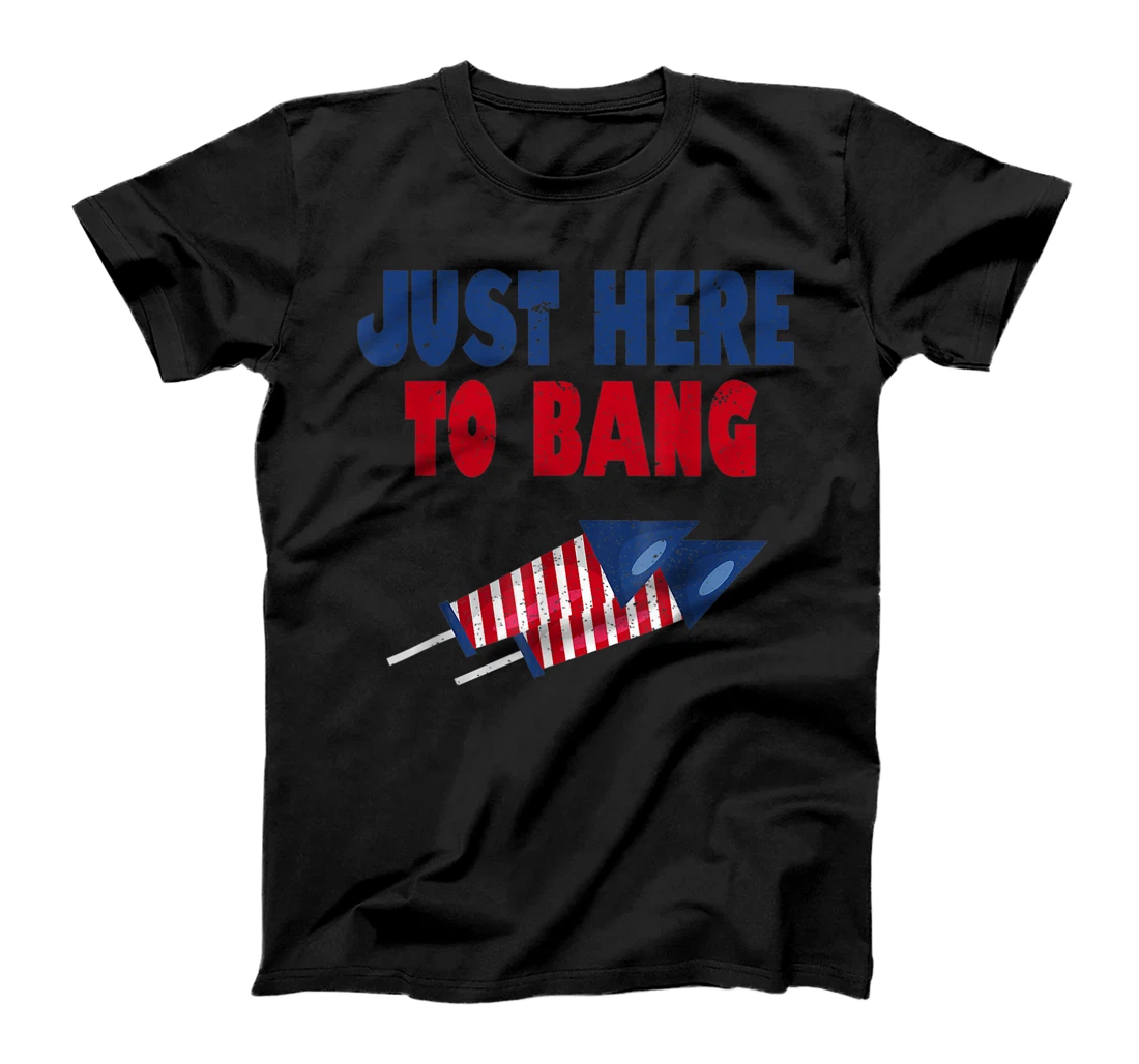 Funny Fourth Of July 4Th Of July I'm Just Here To Bang T-Shirt, Women T-Shirt