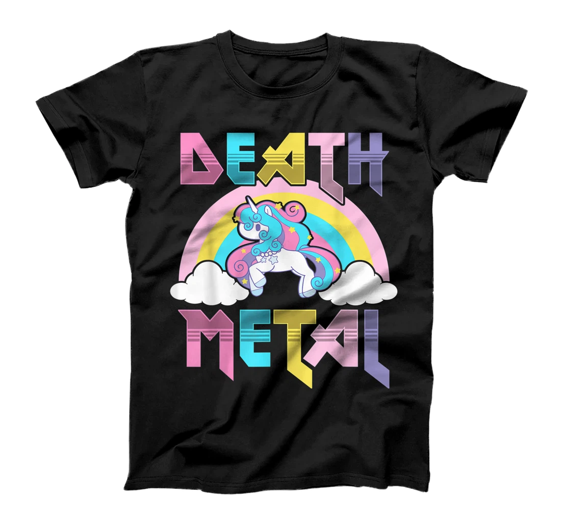 Personalized Death Metal Magical Unicorn Rocker Rock And Roll Punk Lover T-Shirt, Women T-Shirt