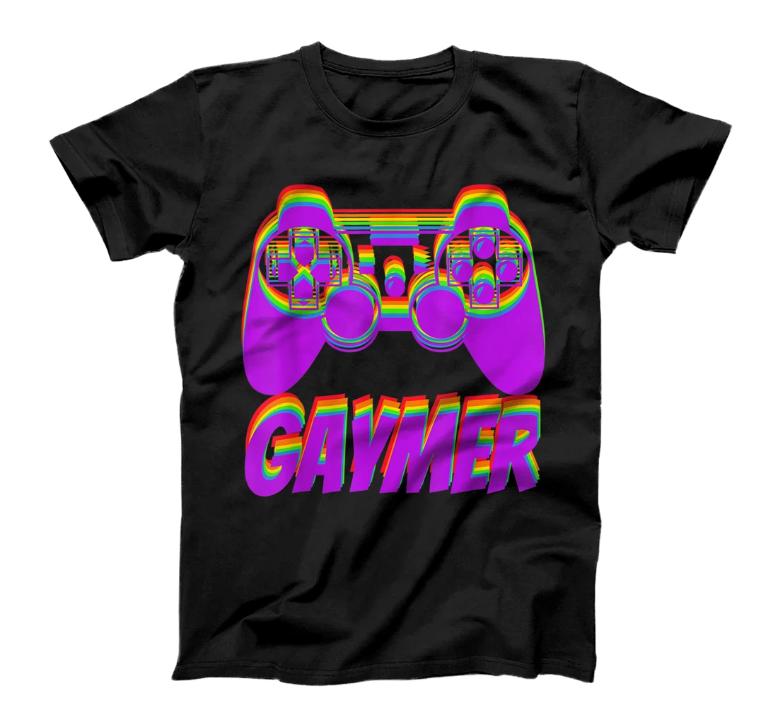 Personalized Womens Gaymer T Shirt LGBTQ Gay Pride Month Gamer Gaming Gaymer T-Shirt, Women T-Shirt