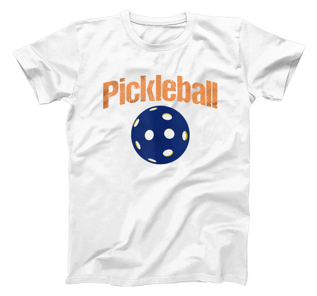 Mens Guys Vintage Distressed Pickleball Players Pickleballer T-Shirt