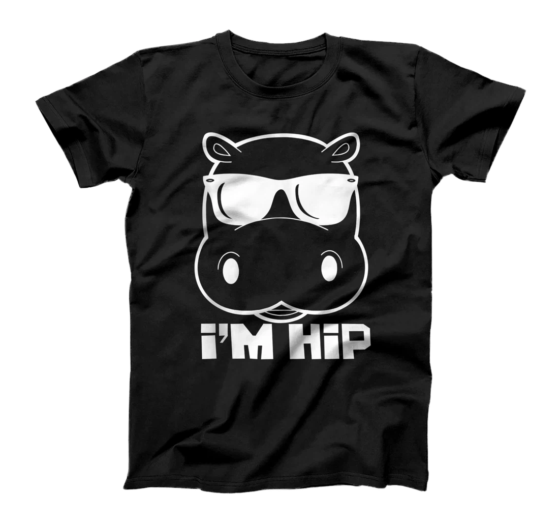 I’m Hip hippopotamus Cartoon Animal Hippo Shirt T-Shirt, Women T-Shirt