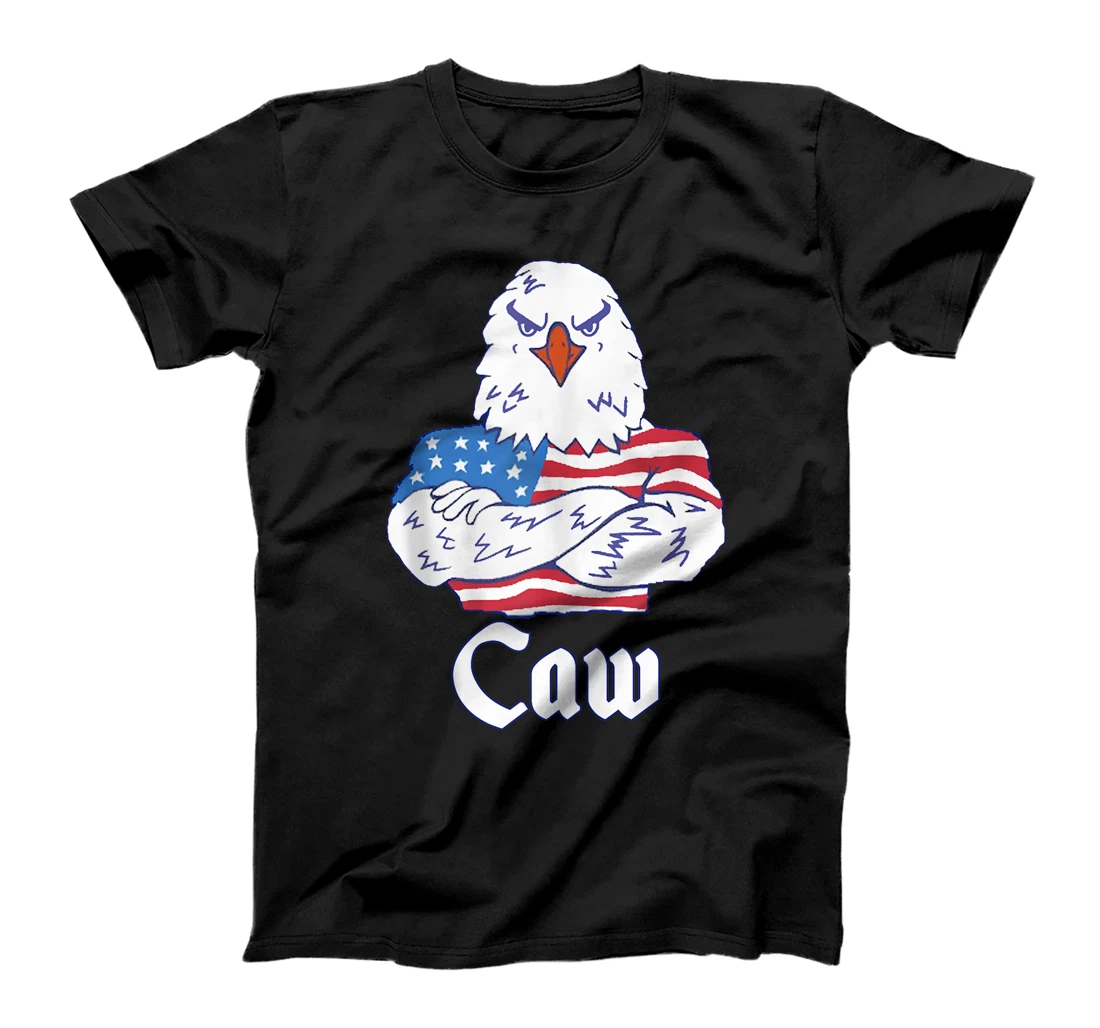 CAW 4th of July Funny American Patriotic Themed T-Shirt, Women T-Shirt