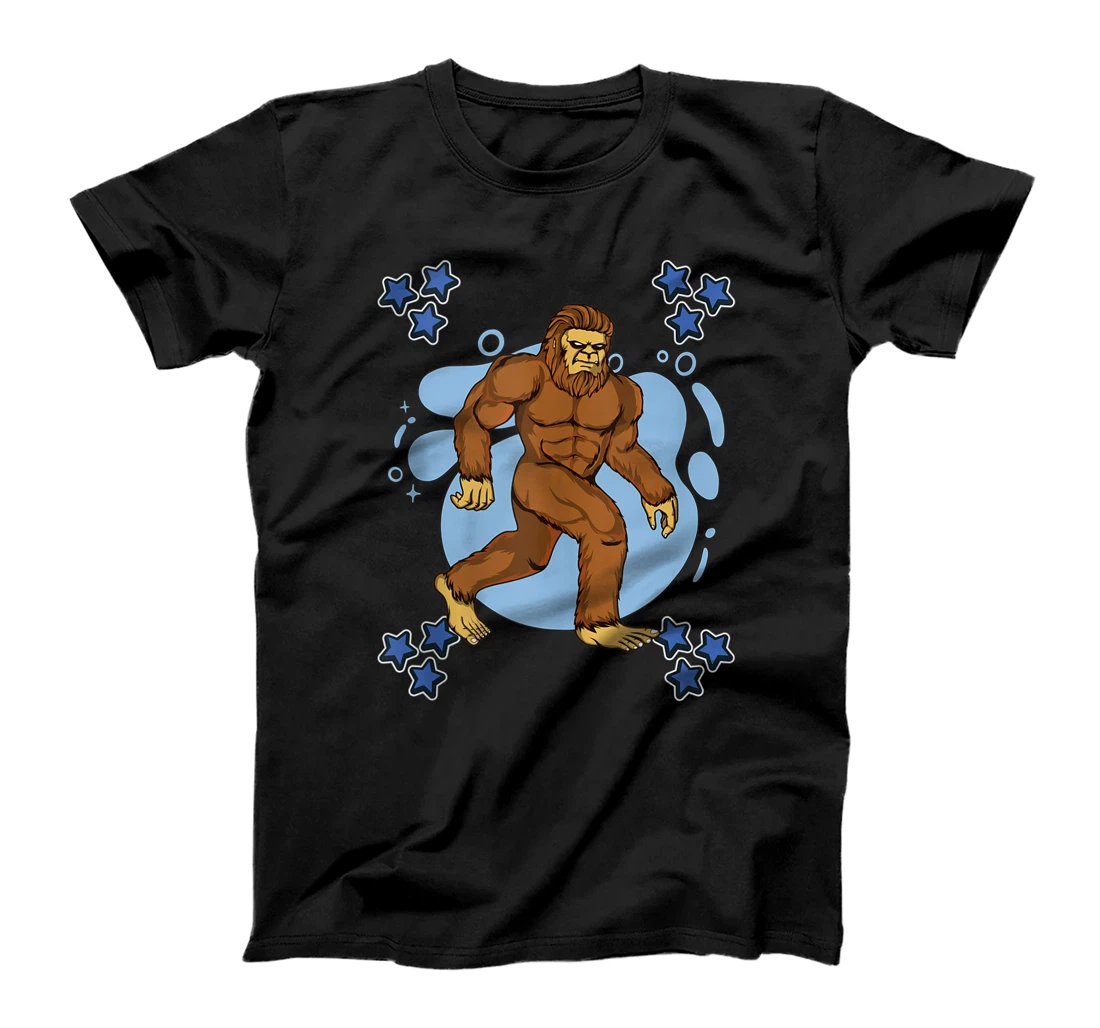 Bigfoot Blue Design Sasquatch Stuff Bigfoot T-Shirt, Women T-Shirt