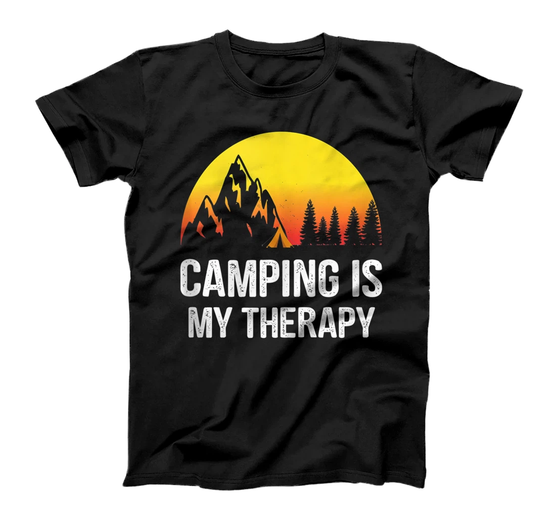 Camping Is My Therapy - Funny Camping T-Shirt, Women T-Shirt