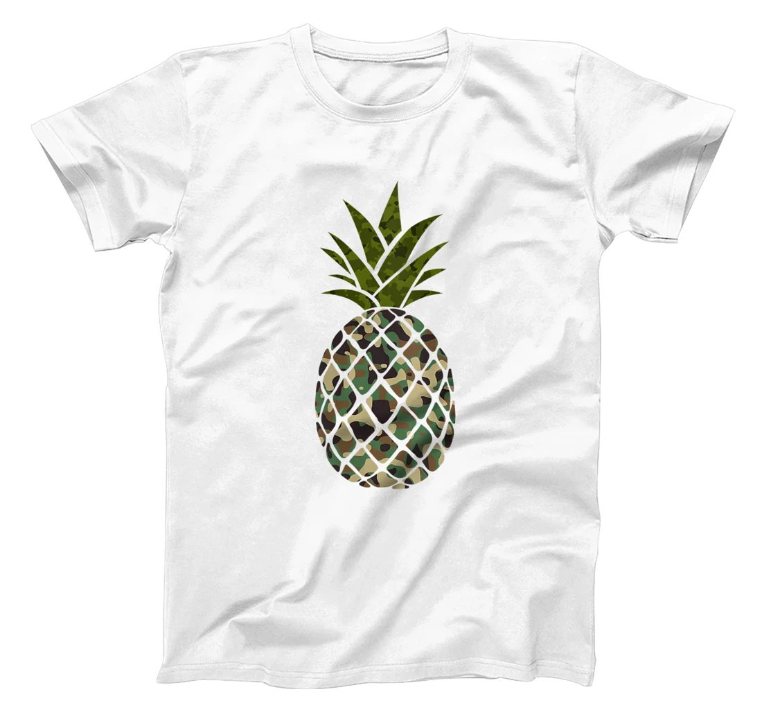 Womens Trendy Camouflage Pineapple Summer T-Shirt, Women T-Shirt