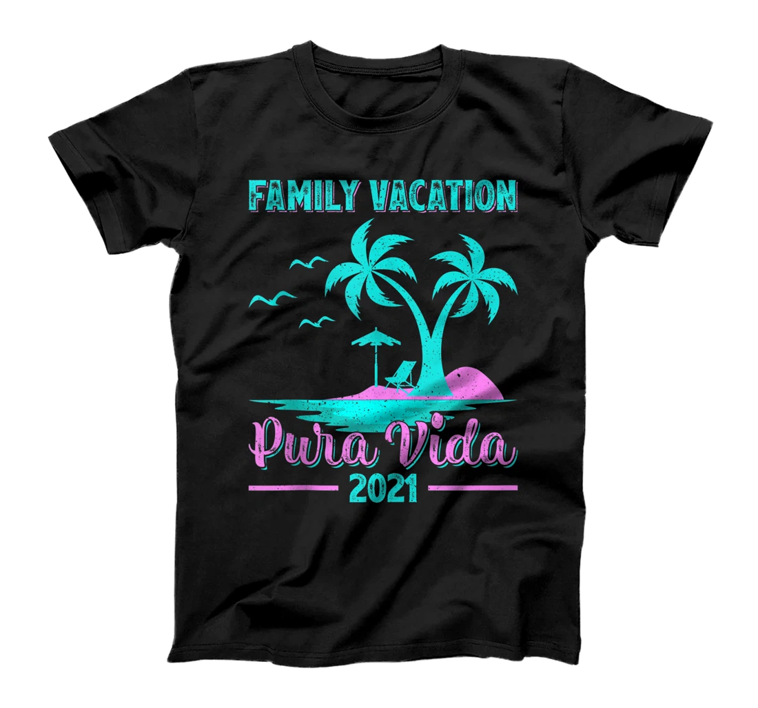 Family Vacation 2021 Costa Rica Pura Vida Beach T-Shirt, Women T-Shirt