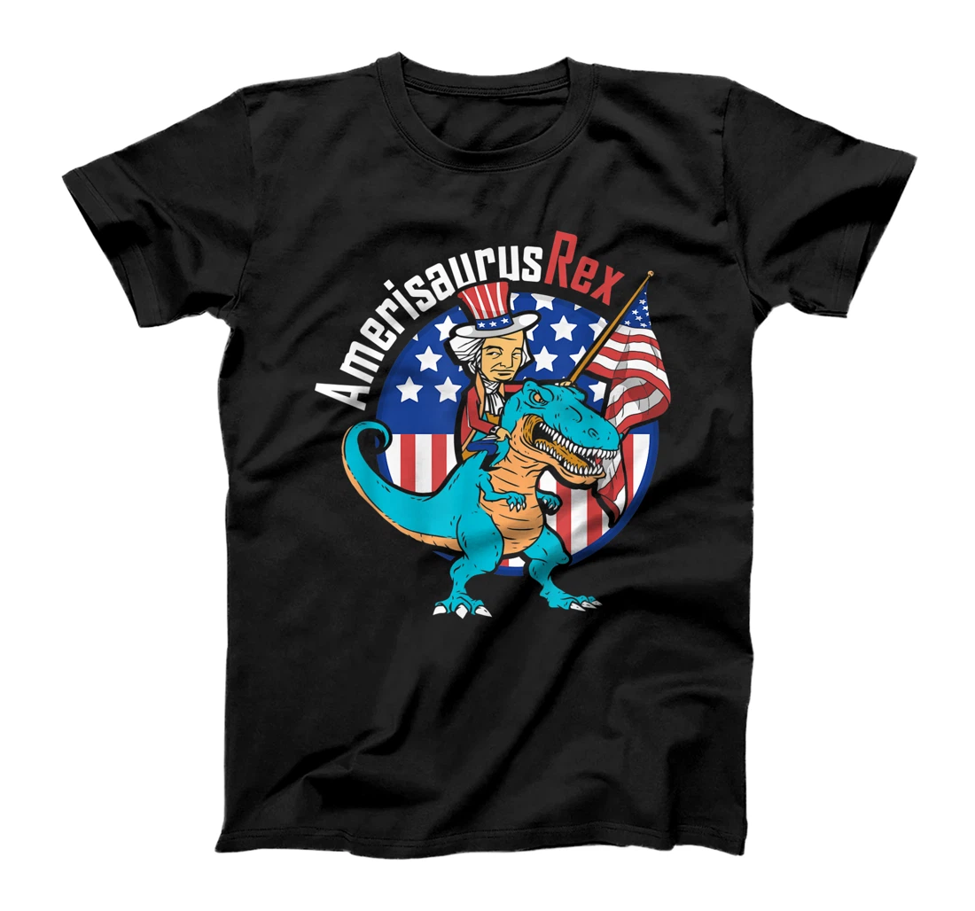 Amerisaurus Rex Pun for a Patriotic American T-Shirt, Women T-Shirt