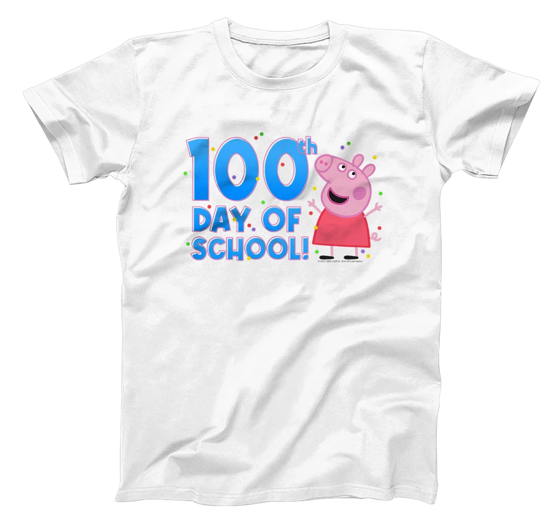 Peppa Pig 100th Day Of School Celebration T-Shirt, Kid T-Shirt and Women T-Shirt