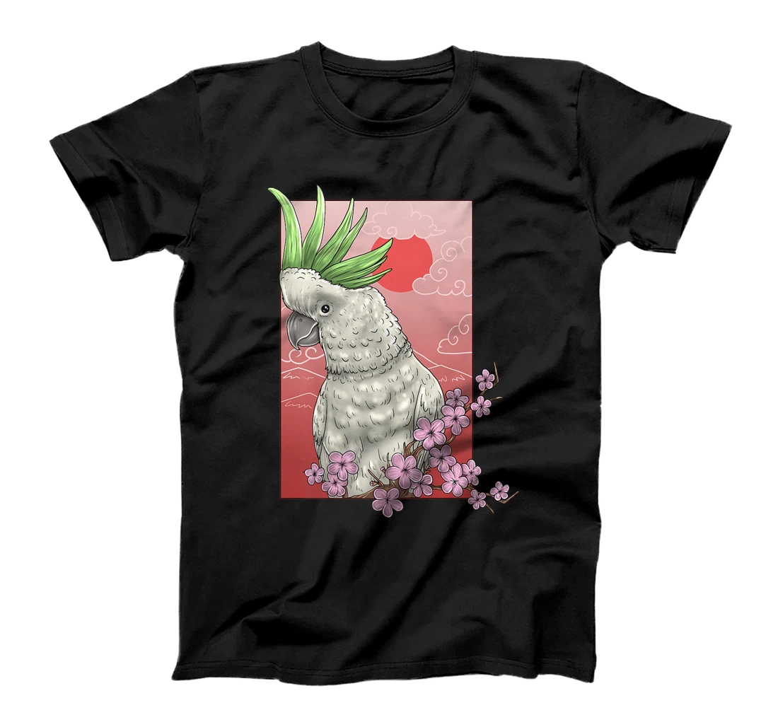 Cockatoo Parrot Bird Japanese Art Harajuku Retro Aesthetic T-Shirt, Kid T-Shirt and Women T-Shirt