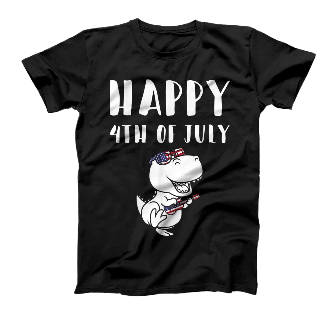 Happy 4th Of July T-Rex Dinosaur Independence Day T-Shirt, Kid T-Shirt and Women T-Shirt