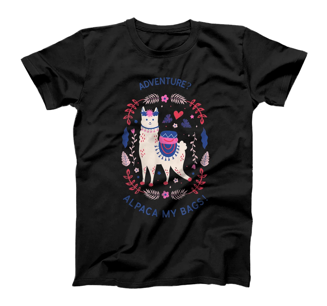 Adventure Alpaca My Bags T-Shirt, Kid T-Shirt and Women T-Shirt