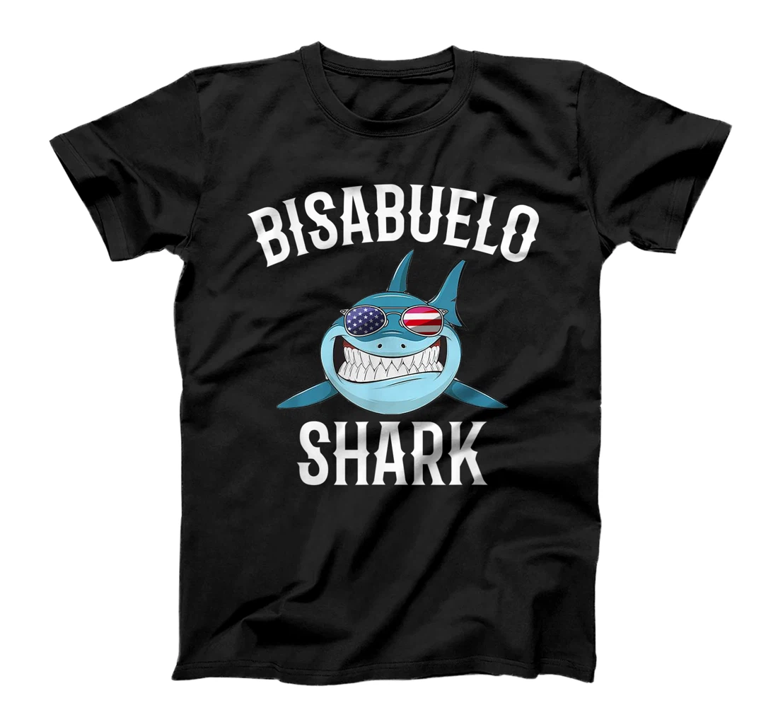 Mens 4th Of July Bisabuelo Shark Spanish Great Grandpa Patriotic T-Shirt