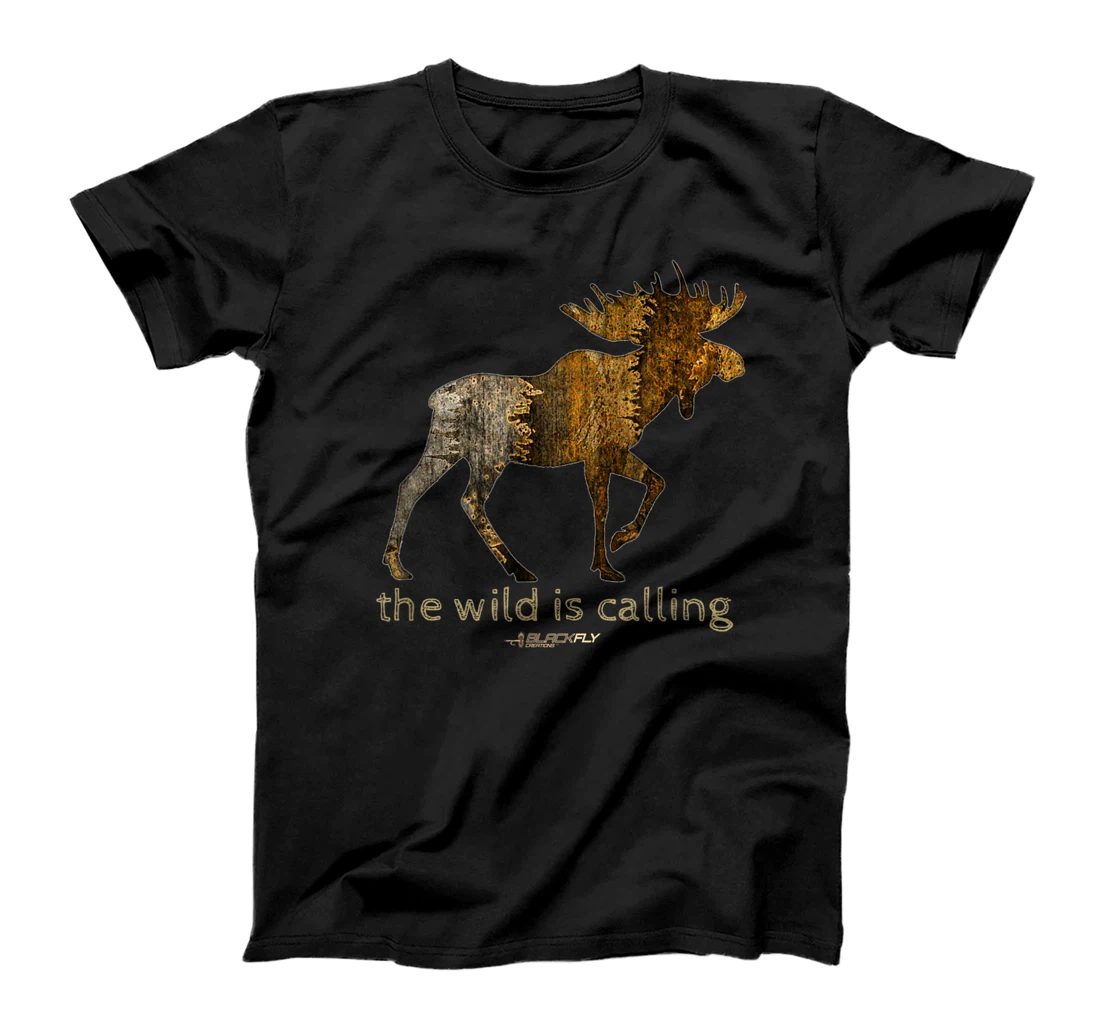 Black Fly Moose ELK Deer Shirts Gifts Olive Brown Wildlife T-Shirt, Kid T-Shirt and Women T-Shirt