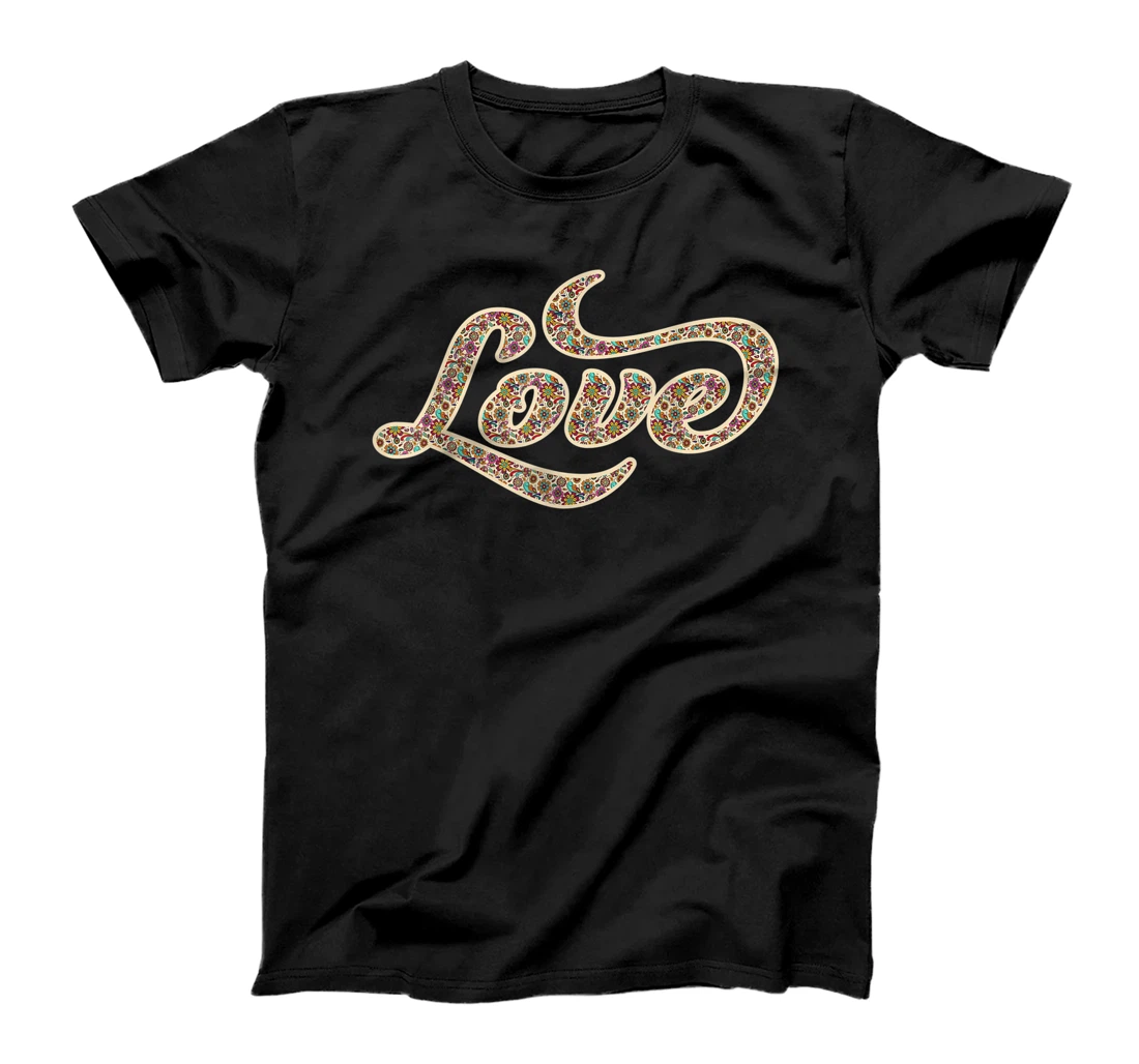 60s Love Hippie Vintage Retro Groovy T-Shirt, Women T-Shirt