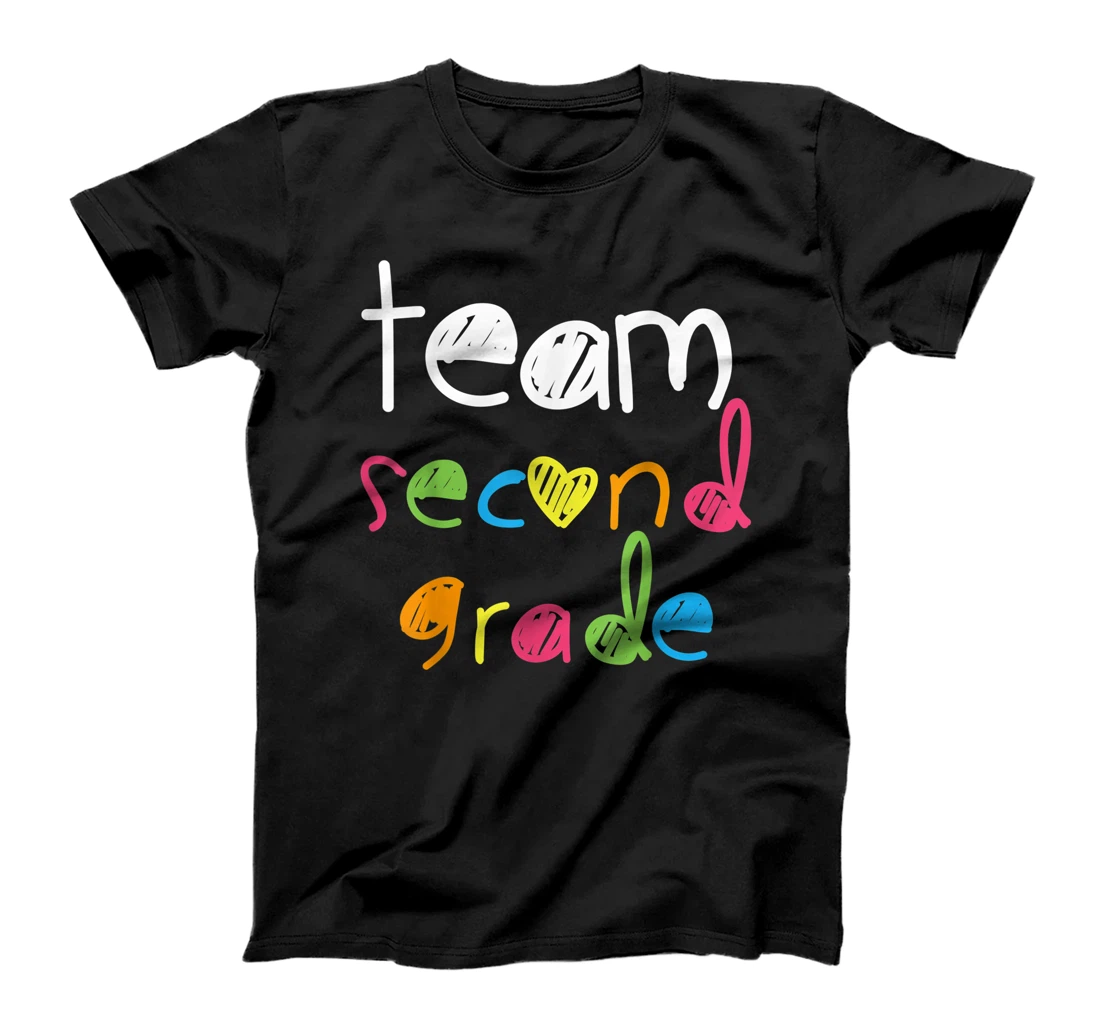 Cute Team Second Grade Funny 2nd Grade Back To School T-Shirt, Kid T-Shirt and Women T-Shirt