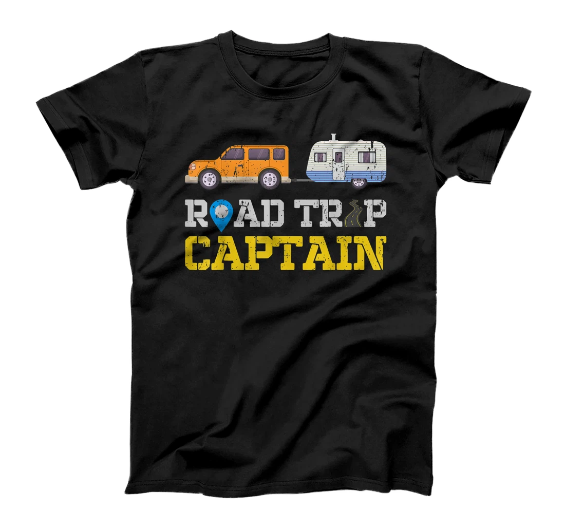 Funny Road Trip Captain Design Outdoor RV Camping T-Shirt, Women T-Shirt