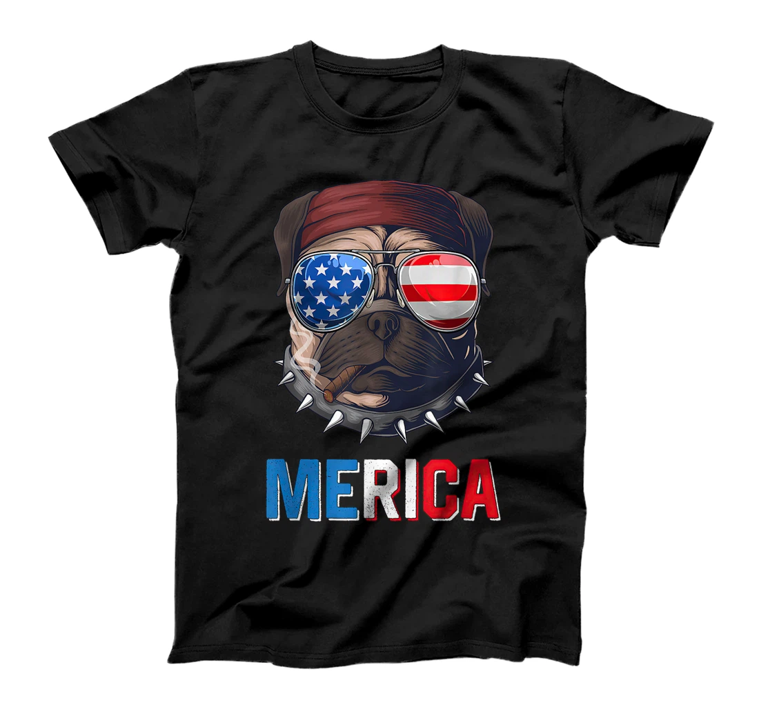 Patriotic Bulldog USA Flag Fouth of July Independence Day T-Shirt, Kid T-Shirt and Women T-Shirt