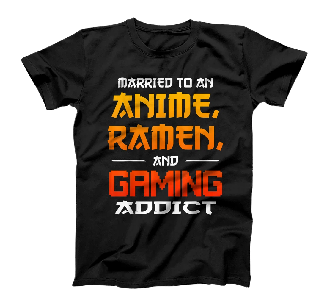 Anime Ramen Gaming Married Gamer Lover T-Shirt, Women T-Shirt