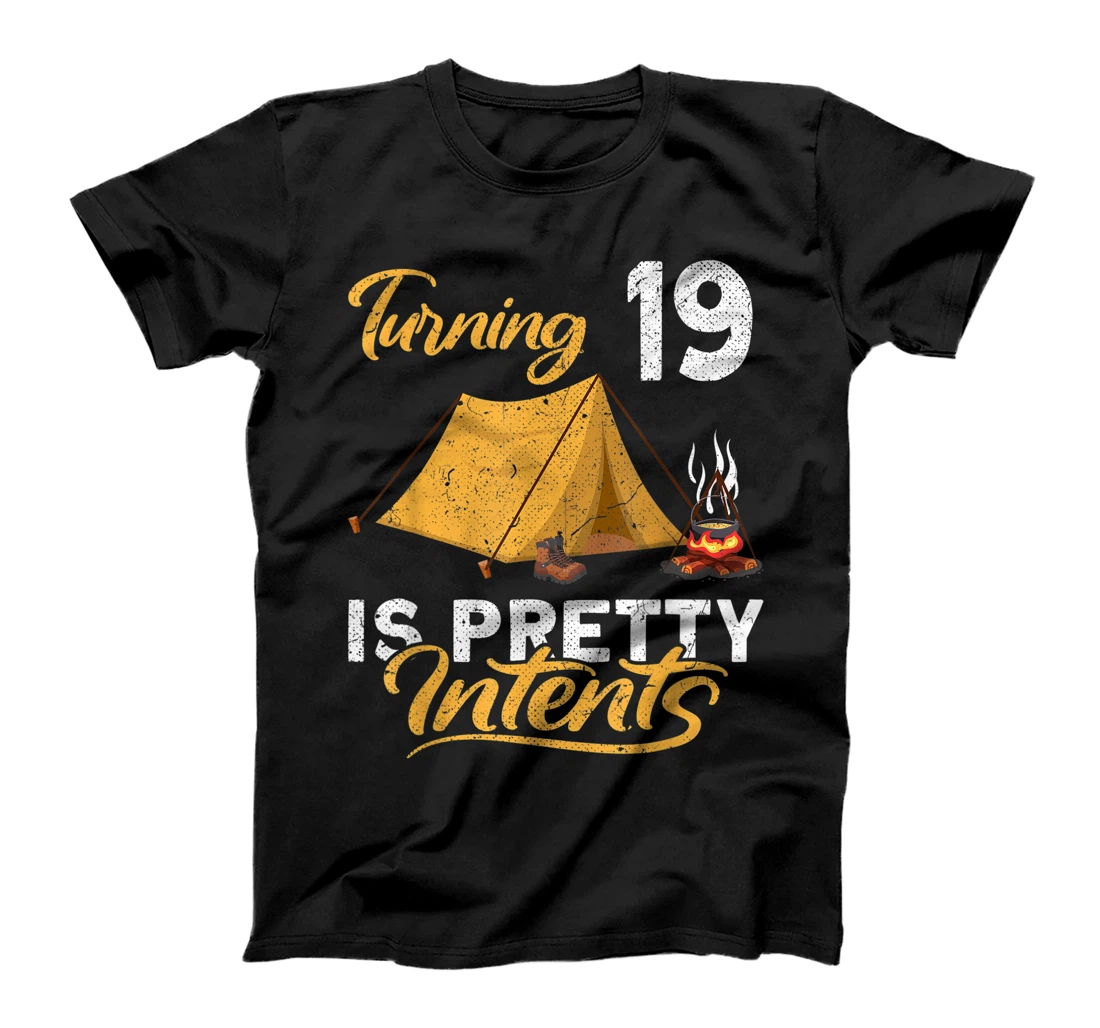 Funny I Turning 19 Is Pretty Intents I Camping Tent I Travel T-Shirt, Women T-Shirt