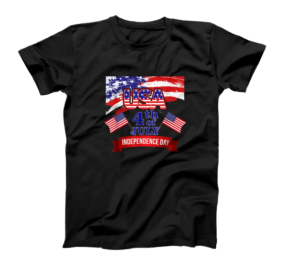 USA 4th of July Independence Day tshirt 4th of July USA Flag T-Shirt, Women T-Shirt