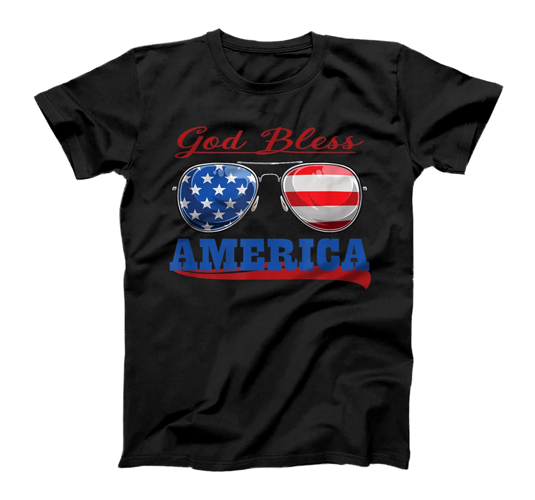 God Bless America American Flag 4th Of July T-Shirt, Kid T-Shirt and Women T-Shirt