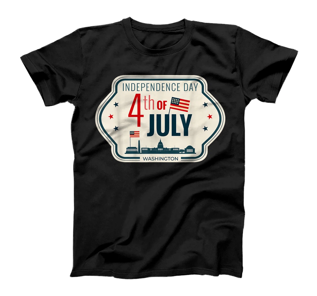 Independence Day 4 July Washington, D.C. Skyline T-Shirt, Kid T-Shirt and Women T-Shirt